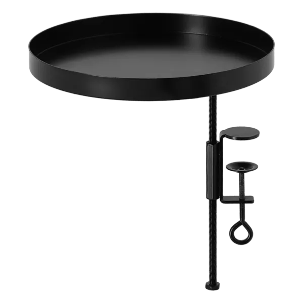 Esschert Design Fensterbankhalterung Schwarz L rund Ø 24 cm - Metall