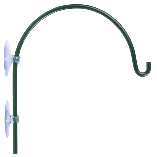 Esschert Design Fensterfutterhaken Schwarz mit 2 Saugnäpfen - Metall (Hier muss ein neues Bild gemacht werden)