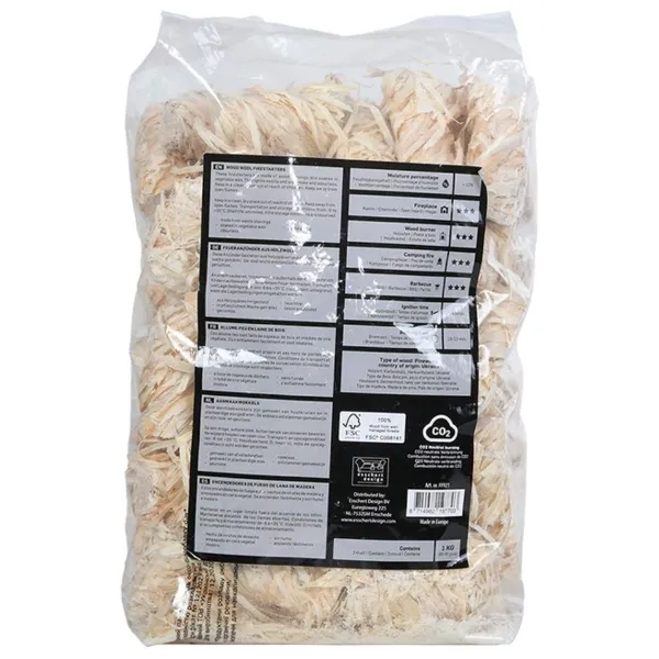 Esschert Design Feueranzünder ca. 80 bis 85 Stück - Kiefernholz & Wachs