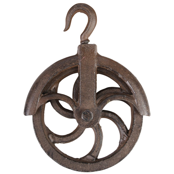 Esschert Design Flaschenzugrolle Braun - Gusseisen