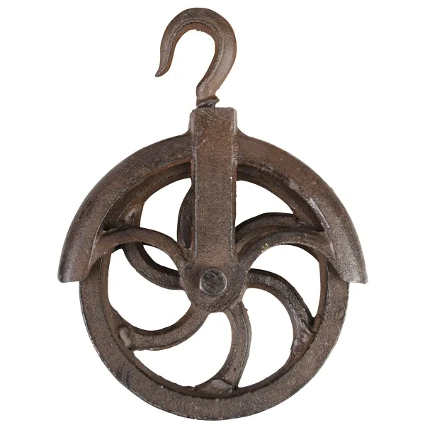 Esschert Design Flaschenzugrolle Braun - Gusseisen