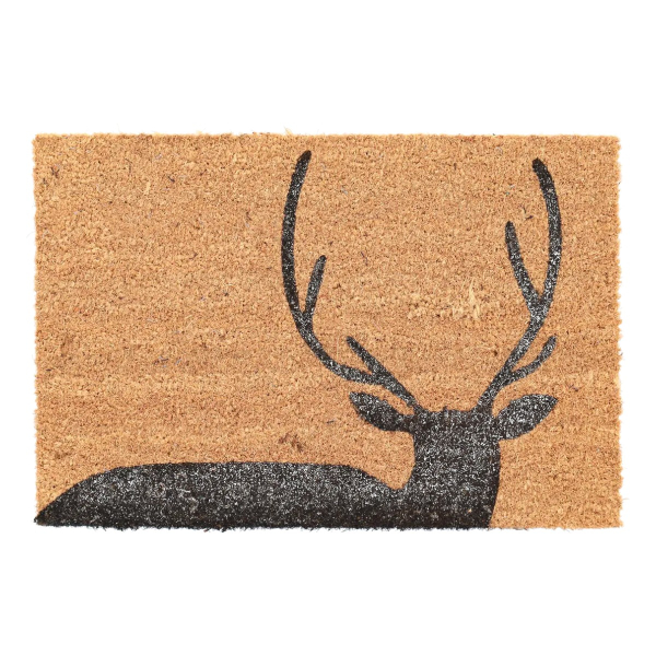 Esschert Design Fußmatte Hirsch 40 x 60 cm - Kokosfaser
