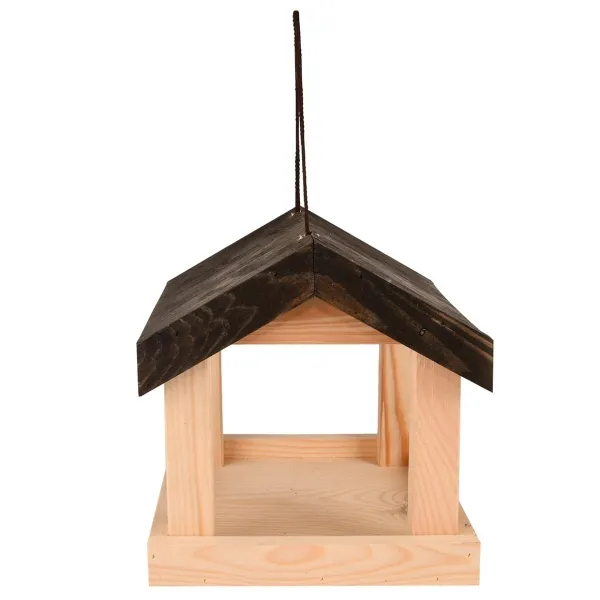 Esschert Design Futterhaus zum Aufhängen - 100 % FSC® Kiefernholz & PES