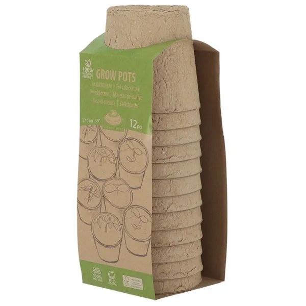 Esschert Design Garten Basics Anzuchttopf L Braun Ø 10 cm - 12er Pack Esschert Design Garten Basics Anzuchttopf L Braun Ø 10 cm - 12er Pack