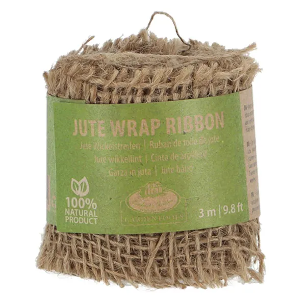 Esschert Design Garten Basics Jute-Wickelband Braun 3 Meter