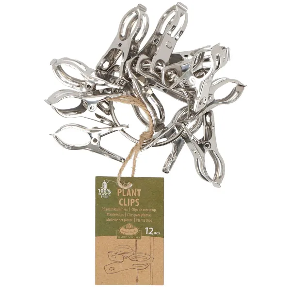 Esschert Design Garten Basics Pflanzkammern aus Edelstahl - 12er Pack