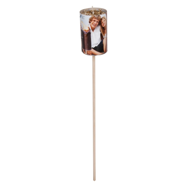 Esschert Design Gartenfackel mit Stroh ca. 6 Stunden Brenndauer 82 cm