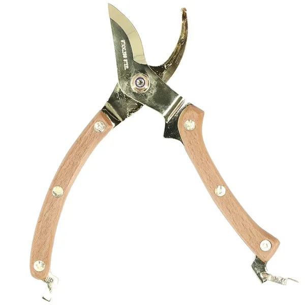 Esschert Design Gartenschere mit vergoldeten Klingen