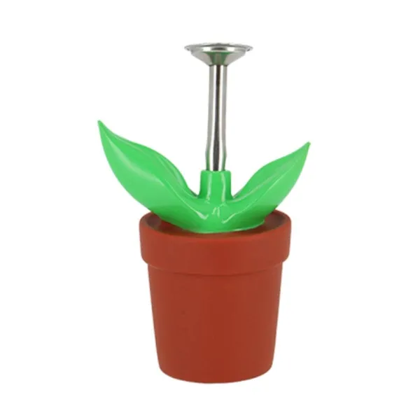 Esschert Design Gießbrause in Blumentopfform Grün & Braun