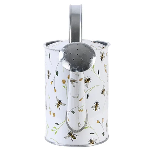 Esschert Design Gießkanne Blumen- und Bienenmuster 1,875 Liter - Metall