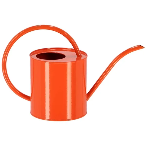 Esschert Design Gießkanne S Orange 1,3 Liter aus Metall