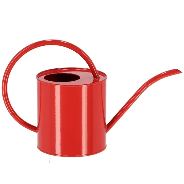 Esschert Design Gießkanne S Rot 1,3 Liter aus Metall