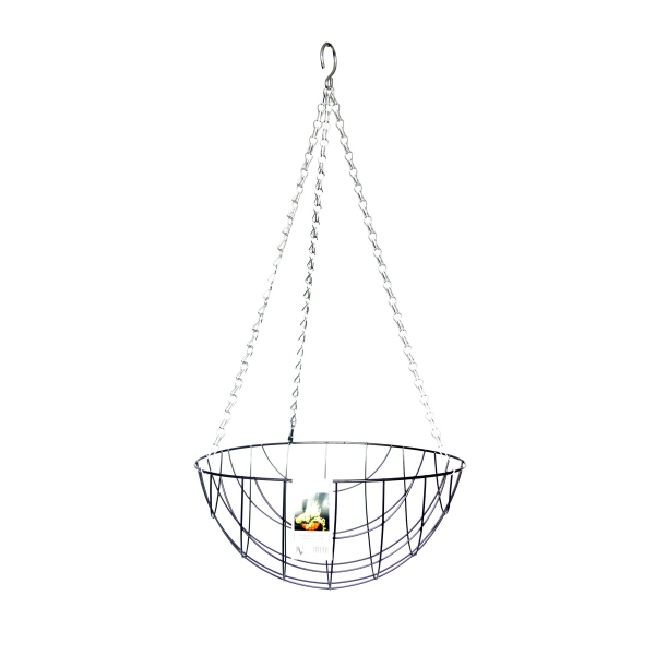 Esschert Design Hanging Basket Metallkorb Ø 30 cm mit Kette