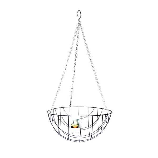 Esschert Design Hanging Basket Metallkorb Ø 30 cm mit Kette
