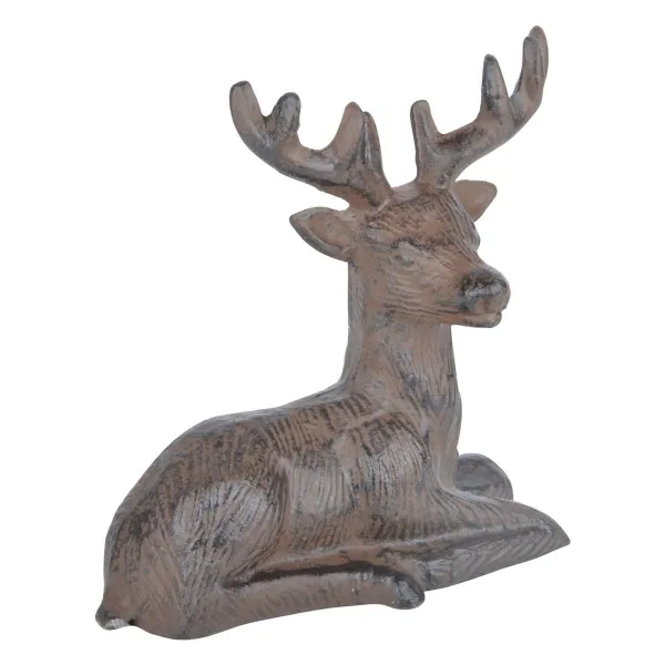 Esschert Design Hirsch liegender 8-Ender 14,4 cm - Gusseisen