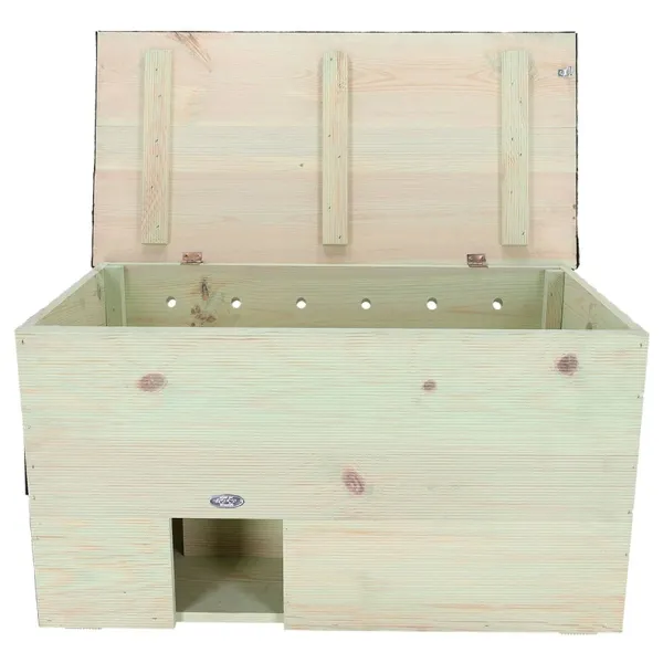Esschert Design Igelhaus XL 78,5 x 38,5 cm - 100 % FSC® Holz & Bitumen