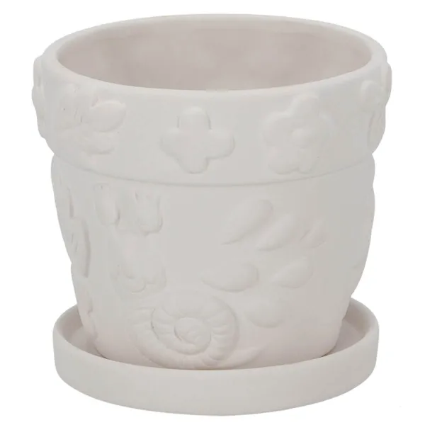 Esschert Design Kinder Blumentopf Insekten PIY mit 6 Farben & Pinsel