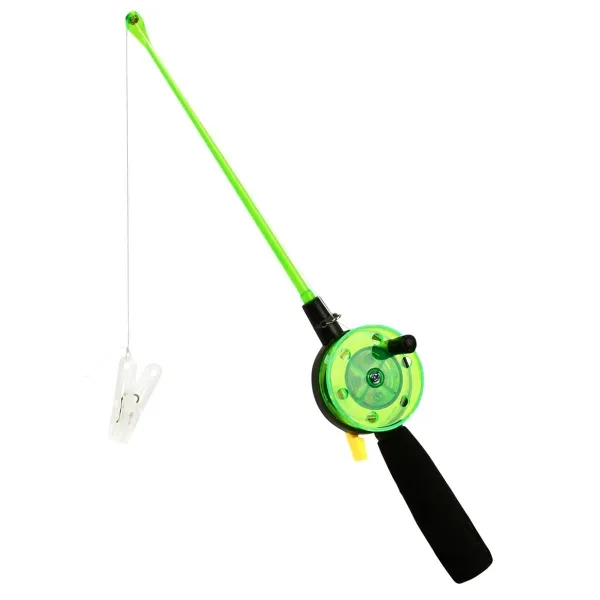 Esschert Design Kinder - Krabbenangel Grün mit Köderclip