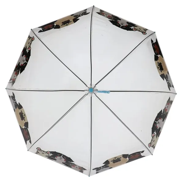 Esschert Design Kinder Regenschirm transparent mit Hunden Ø 86,5 cm