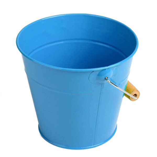 Esschert Design Kindereimer Blau Ø 16,6 cm 1,65 Liter Volumen aus Metall