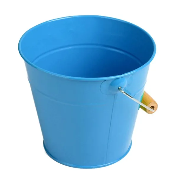 Esschert Design Kindereimer Blau Ø 16,6 cm 1,65 Liter Volumen aus Metall