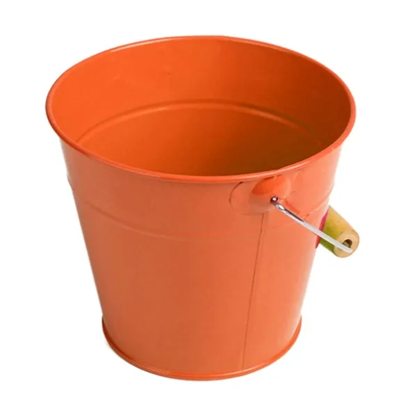 Esschert Design Kindereimer Orange Ø 16,6 cm 1,65 Liter Volumen aus Metall Esschert Design Kindereimer Orange Ø 16,6 cm 1,65 Liter Volumen aus Metall