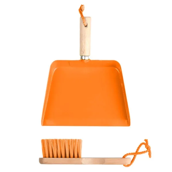 Esschert Design Kinderhandfeger & Kehrblech Orange - FSC® Holz & Metall Esschert Design Kinderhandfeger & Kehrblech Orange - FSC® Holz & Metall