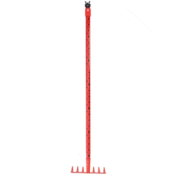 Esschert Design Kinderharke Rot Insektenmotiv 88.6 cm - Metall
