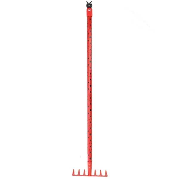 Esschert Design Kinderharke Rot Insektenmotiv 88.6 cm - Metall Esschert Design Kinderharke Rot Insektenmotiv 88.6 cm - Metall