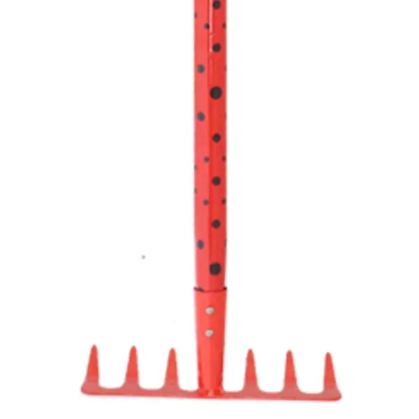 Esschert Design Kinderharke Rot Insektenmotiv 88.6 cm - Metall