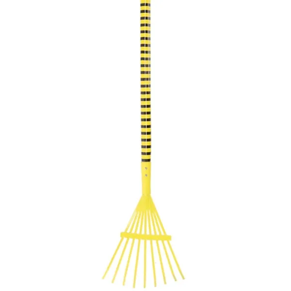 Esschert Design Kinderrasenrechen Gelb Insektenmotiv 88,6 cm - Metall