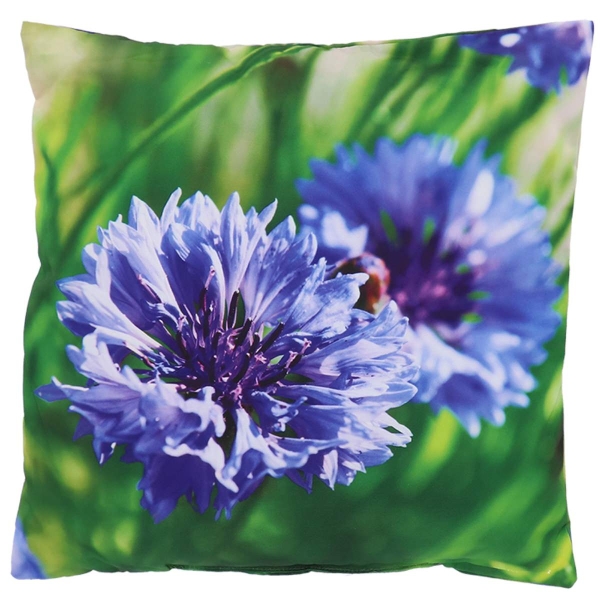 Esschert Design Kissen Outdoor S Blaue Kornblume