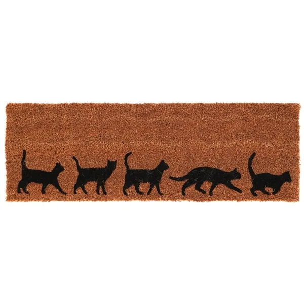 Esschert Design Kokosmatte Katzendekor 75,7 x 25,4 cm