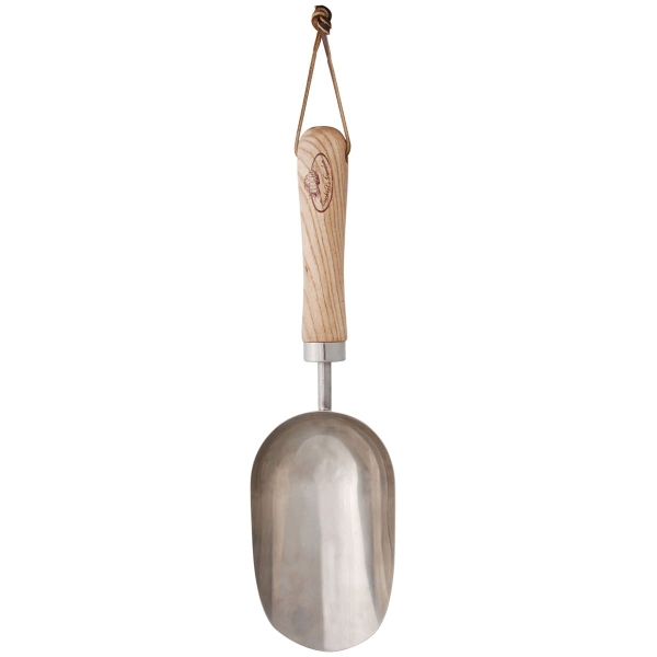 Esschert Design Kompostkelle in Löffelform - Edelstahl & Eschenholz
