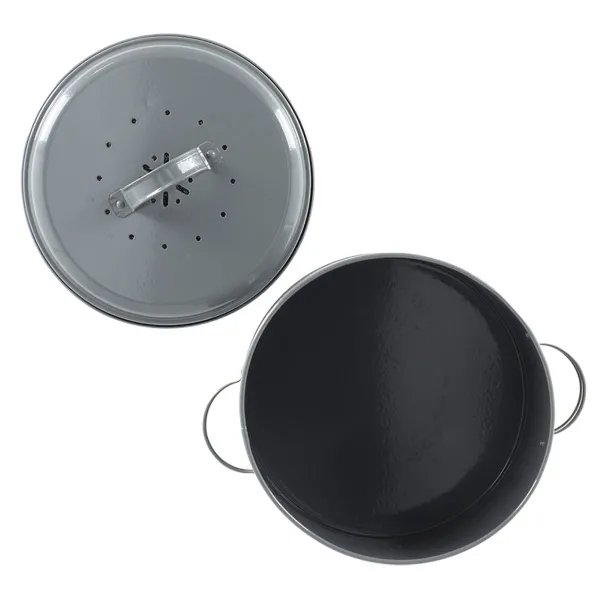 Esschert Design Komposttopf Anthrazit mit Aktivkohlefilter 6 Liter - Carbonstahl