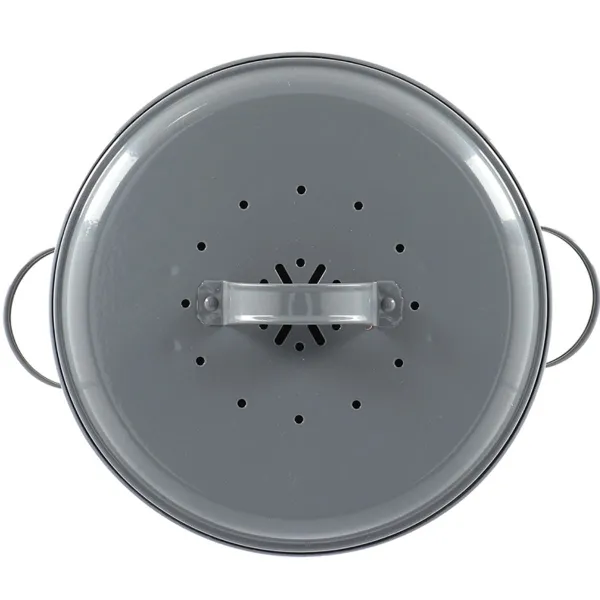 Esschert Design Komposttopf Anthrazit mit Aktivkohlefilter 6 Liter - Carbonstahl