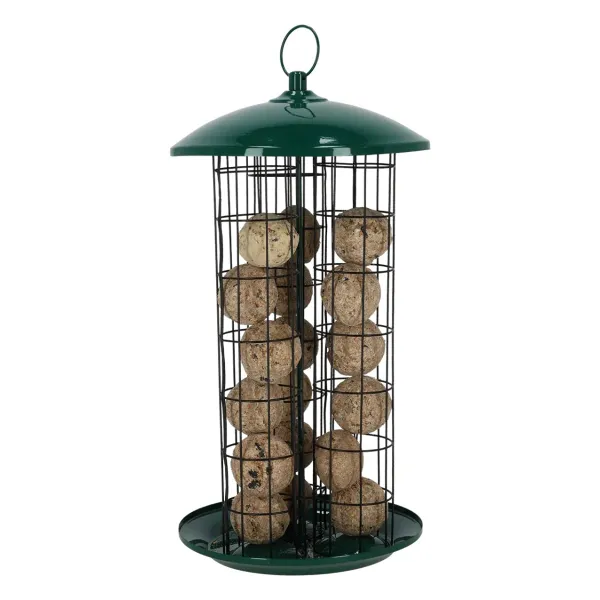 Esschert Design Meisenknödelautomat XXL 23 x 23 x 44 cm - Weichstahl