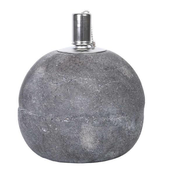 Esschert Design Öllampe Beton L Grau Ø 18,2 cm