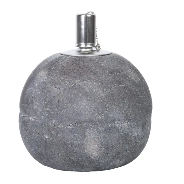 Esschert Design Öllampe Beton L Grau Ø 18,2 cm