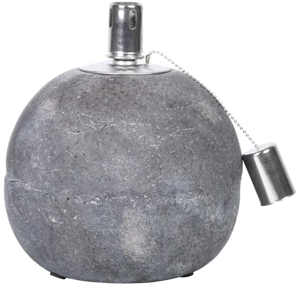 Esschert Design Öllampe Beton L Grau Ø 18,2 cm