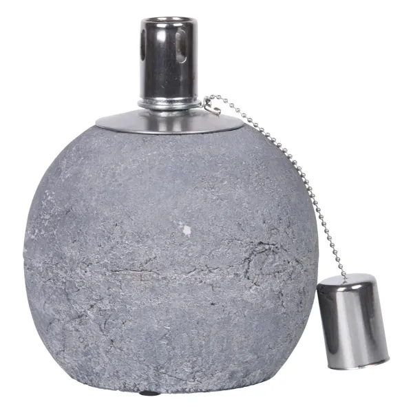Esschert Design Öllampe Beton S Hellgrau