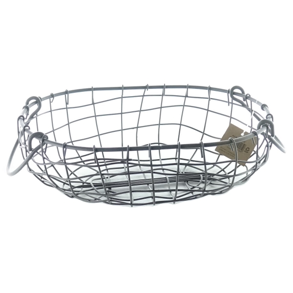 Esschert Design Ovaler Drahtkorb Braun 27 cm