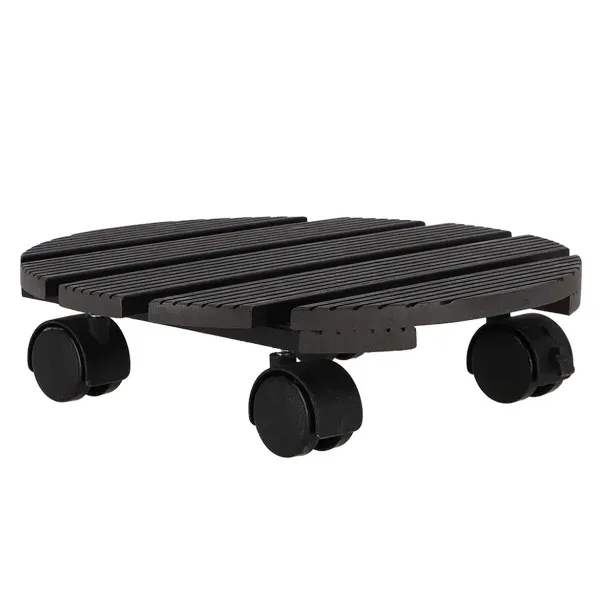 Esschert Design Pflanzenroller Outdoor rund mit Rillen Ø 28 cm - WPC Esschert Design Pflanzenroller Outdoor rund mit Rillen Ø 28 cm - WPC