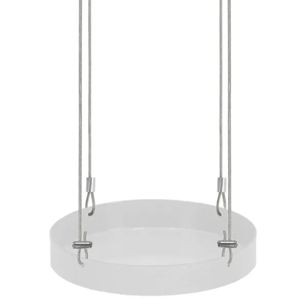 Esschert Design Pflanzentablett rund Weiß Ø 14 cm - Metall