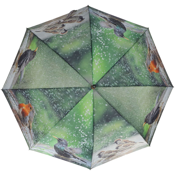 Esschert Design Regenschirm mit badenden Vögeln Ø 119,5 cm