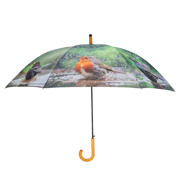 Esschert Design Regenschirm mit badenden Vögeln Ø 119,5 cm