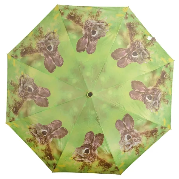 Esschert Design Regenschirm mit Kaninchen Motiv zusammenfaltbar