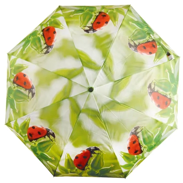 Esschert Design Regenschirm mit Marienkäfer Motiv zusammenfaltbar
