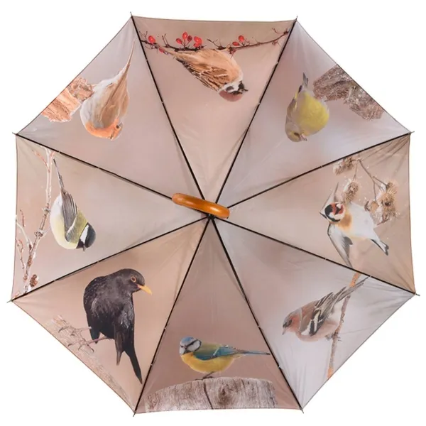 Esschert Design Regenschirm Wintervogeldesign Ø 120 cm