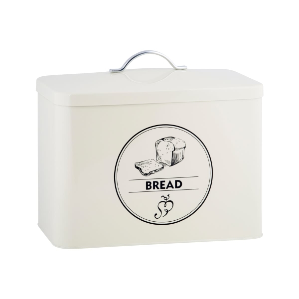Esschert Design Retro Brot Vorratsdose Cremeweiß  - Metall